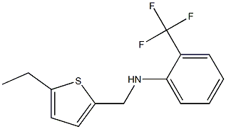 N-[(5-ethylthiophen-2-yl)methyl]-2-(trifluoromethyl)aniline Struktur