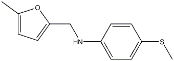 N-[(5-methylfuran-2-yl)methyl]-4-(methylsulfanyl)aniline Struktur