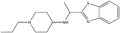 N-[1-(1,3-benzothiazol-2-yl)ethyl]-1-propylpiperidin-4-amine Struktur