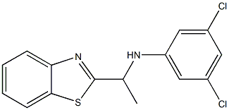 N-[1-(1,3-benzothiazol-2-yl)ethyl]-3,5-dichloroaniline Struktur