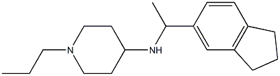 N-[1-(2,3-dihydro-1H-inden-5-yl)ethyl]-1-propylpiperidin-4-amine Struktur