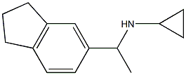 N-[1-(2,3-dihydro-1H-inden-5-yl)ethyl]cyclopropanamine Struktur