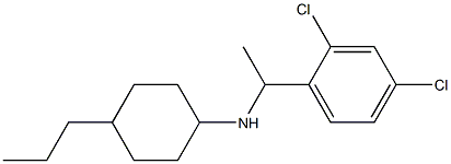 N-[1-(2,4-dichlorophenyl)ethyl]-4-propylcyclohexan-1-amine Struktur