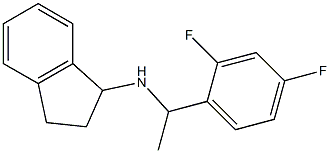 N-[1-(2,4-difluorophenyl)ethyl]-2,3-dihydro-1H-inden-1-amine Struktur