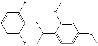 N-[1-(2,4-dimethoxyphenyl)ethyl]-2,6-difluoroaniline Struktur