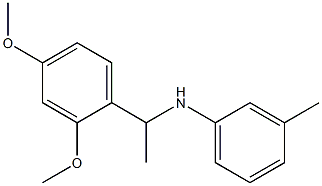 N-[1-(2,4-dimethoxyphenyl)ethyl]-3-methylaniline Struktur