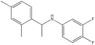 N-[1-(2,4-dimethylphenyl)ethyl]-3,4-difluoroaniline Struktur