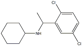 N-[1-(2,5-dichlorophenyl)ethyl]cyclohexanamine Struktur