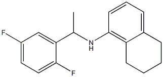 N-[1-(2,5-difluorophenyl)ethyl]-5,6,7,8-tetrahydronaphthalen-1-amine Struktur