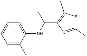 N-[1-(2,5-dimethyl-1,3-thiazol-4-yl)ethyl]-2-methylaniline Struktur