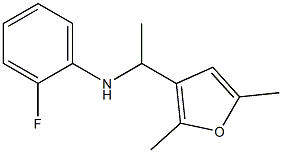 N-[1-(2,5-dimethylfuran-3-yl)ethyl]-2-fluoroaniline Struktur