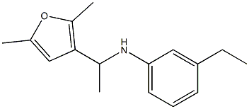 N-[1-(2,5-dimethylfuran-3-yl)ethyl]-3-ethylaniline Struktur