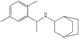 N-[1-(2,5-dimethylphenyl)ethyl]-1-azabicyclo[2.2.2]octan-3-amine Struktur