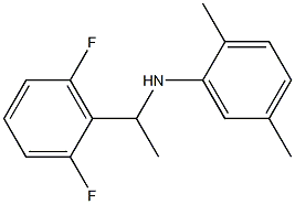 N-[1-(2,6-difluorophenyl)ethyl]-2,5-dimethylaniline Struktur