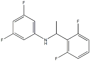 N-[1-(2,6-difluorophenyl)ethyl]-3,5-difluoroaniline Struktur