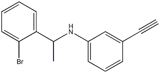 N-[1-(2-bromophenyl)ethyl]-3-ethynylaniline Struktur