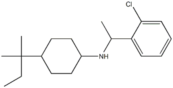 N-[1-(2-chlorophenyl)ethyl]-4-(2-methylbutan-2-yl)cyclohexan-1-amine Struktur