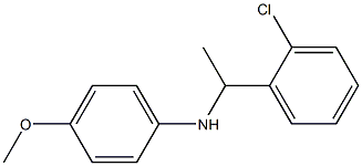 N-[1-(2-chlorophenyl)ethyl]-4-methoxyaniline Struktur