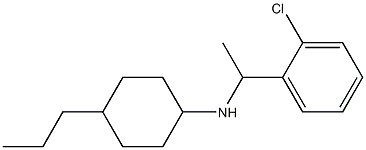 N-[1-(2-chlorophenyl)ethyl]-4-propylcyclohexan-1-amine Struktur