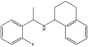 N-[1-(2-fluorophenyl)ethyl]-1,2,3,4-tetrahydronaphthalen-1-amine Struktur