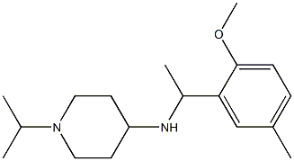 N-[1-(2-methoxy-5-methylphenyl)ethyl]-1-(propan-2-yl)piperidin-4-amine Struktur