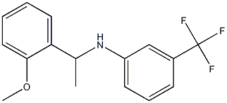 N-[1-(2-methoxyphenyl)ethyl]-3-(trifluoromethyl)aniline Struktur