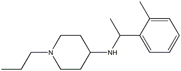 N-[1-(2-methylphenyl)ethyl]-1-propylpiperidin-4-amine Struktur