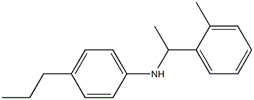 N-[1-(2-methylphenyl)ethyl]-4-propylaniline Struktur