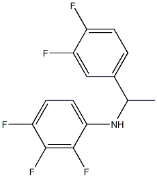 N-[1-(3,4-difluorophenyl)ethyl]-2,3,4-trifluoroaniline Struktur