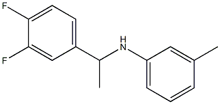 N-[1-(3,4-difluorophenyl)ethyl]-3-methylaniline Struktur