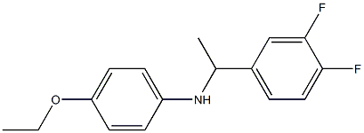 N-[1-(3,4-difluorophenyl)ethyl]-4-ethoxyaniline Struktur