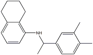 N-[1-(3,4-dimethylphenyl)ethyl]-5,6,7,8-tetrahydronaphthalen-1-amine Struktur