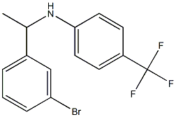 N-[1-(3-bromophenyl)ethyl]-4-(trifluoromethyl)aniline Struktur