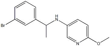 N-[1-(3-bromophenyl)ethyl]-6-methoxypyridin-3-amine Struktur