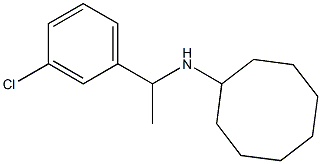 N-[1-(3-chlorophenyl)ethyl]cyclooctanamine Struktur