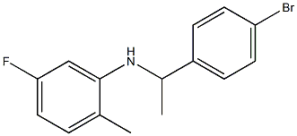 N-[1-(4-bromophenyl)ethyl]-5-fluoro-2-methylaniline Struktur