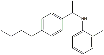 N-[1-(4-butylphenyl)ethyl]-2-methylaniline Struktur