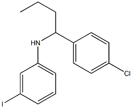 N-[1-(4-chlorophenyl)butyl]-3-iodoaniline Struktur