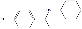 N-[1-(4-chlorophenyl)ethyl]cyclohexanamine Struktur