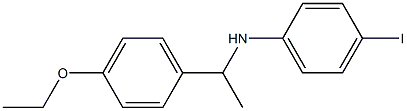 N-[1-(4-ethoxyphenyl)ethyl]-4-iodoaniline Struktur