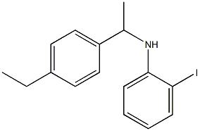 N-[1-(4-ethylphenyl)ethyl]-2-iodoaniline Struktur