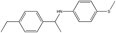 N-[1-(4-ethylphenyl)ethyl]-4-(methylsulfanyl)aniline Struktur