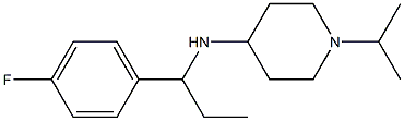 N-[1-(4-fluorophenyl)propyl]-1-(propan-2-yl)piperidin-4-amine Struktur