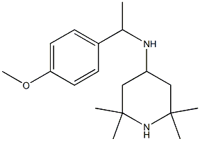 N-[1-(4-methoxyphenyl)ethyl]-2,2,6,6-tetramethylpiperidin-4-amine Struktur