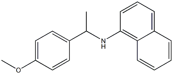 N-[1-(4-methoxyphenyl)ethyl]naphthalen-1-amine Struktur