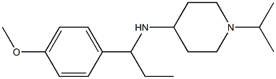 N-[1-(4-methoxyphenyl)propyl]-1-(propan-2-yl)piperidin-4-amine Struktur