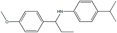 N-[1-(4-methoxyphenyl)propyl]-4-(propan-2-yl)aniline Struktur