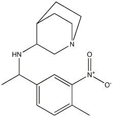 N-[1-(4-methyl-3-nitrophenyl)ethyl]-1-azabicyclo[2.2.2]octan-3-amine Struktur