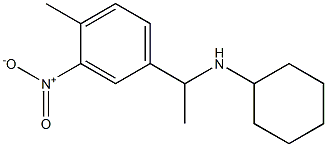 N-[1-(4-methyl-3-nitrophenyl)ethyl]cyclohexanamine Struktur