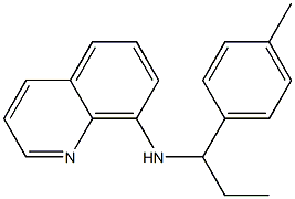 N-[1-(4-methylphenyl)propyl]quinolin-8-amine Struktur